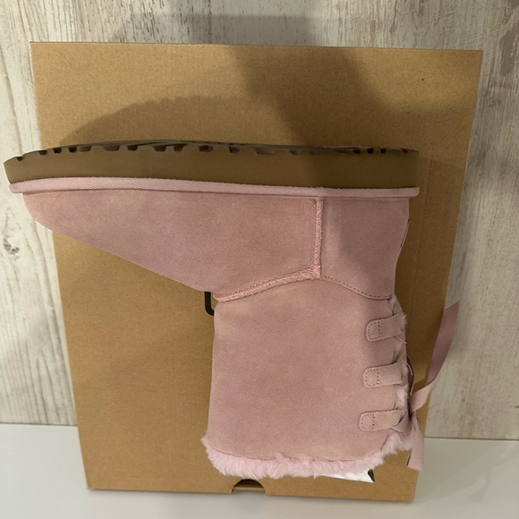 UGG Short Continuity Bow Boots In Pink Crystal - Picture 2 of 10